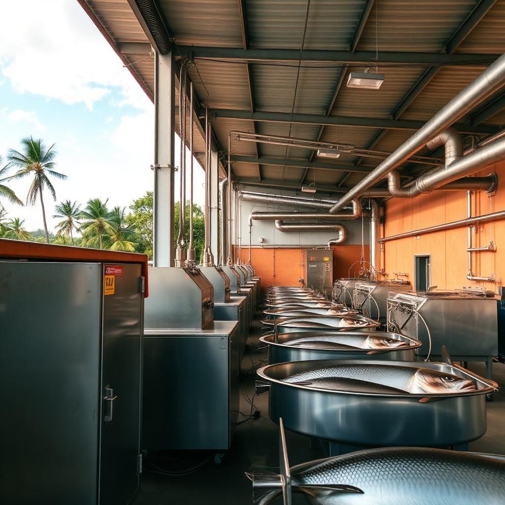 Pacific tuna processing