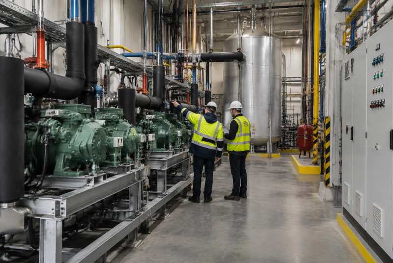 Industrial refrigeration plant equipment